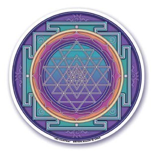 Quanta Distribution Us Inc Window Stickers 45 Sri Yantra 