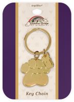 Paw Print Cat - Rainbow Bridge Keychain