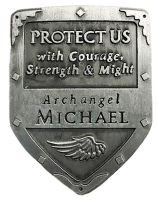 Archangel Michael Shield - Visor Clip