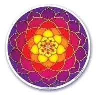 Sunrise Lotus - Window Sticker