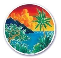 Hawaiian Sunrise - Window Sticker