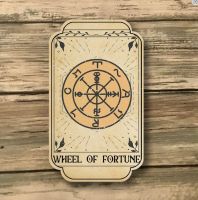 Wheel of Fortune Tarot Card - Magnet