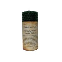 Winter Solstice - Beeswax Sabbat Altar Candle