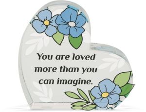 Loved  - Relationship Glass Plaque