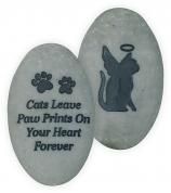 Cat Paw Print - Rainbow Bridge Stone (min 12)