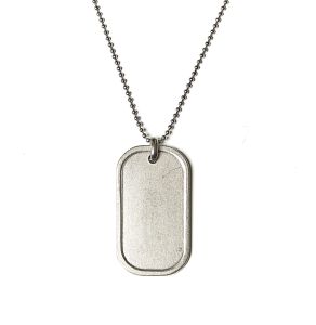 Blank Engravable - Stainless Dog Tag Nec