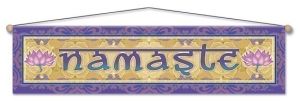 Namaste Lotus - Entry Blessing Banner