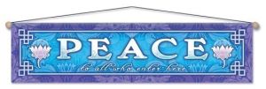 Peace to All - Entry Blessing Banner