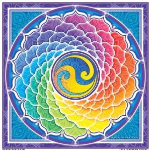Rainbow Spiral - Sticker