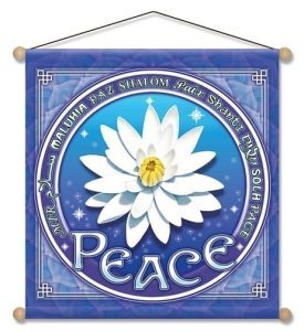 Lotus of Peace - Temple Banner