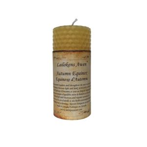 Autumn Equinox - Beeswax Sabbat Altar Candle