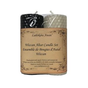 Wiccan Set - Beeswax Sabbat Altar Candle