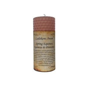 Spring Equinox - Beeswax Sabbat Altar Candle