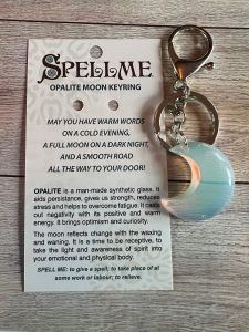 Opalite Moon - Keychain